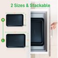 thumbnail image 2 of NutriChef Non-Stick Cookie Sheet Baking Pans - 2-Pc. Professional Quality Kitchen Cooking Non-Stick Bake Trays, Blue Diamond, One Size (NC2TRBU.5), 2 of 8