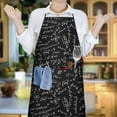 thumbnail image 6 of Math Equations Algebra Black Pattern Apron-Garden Aprons for Women with Pockets-Cotton Linen Waterproof Kitchen Cooking Gardening Aprons Adjustable for Kitchen,Cooking,BBQ and Salon 33x27 Inch, 6 of 7