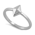 thumbnail image 1 of 925 Argent Sterling Plaqué Platine Diamant Forme Femmes Bague, 1 of 2