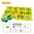 thumbnail image 3 of Bewildely Automatización eléctrica, pista de coches de carreras, juego de juguetes de construcción, pista de ferrocarril, rompecabezas, Juguetes Educativos dinosaurio【25PCS】, 3 of 6