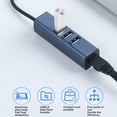 thumbnail image 4 of Concentrateur USB 3.0, Adaptateur Multiport USB 4 Ports Prêt à l'Emploi, Échangeable à Chaud pour PC pour Lecteur de Cartes, 4 of 7