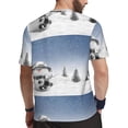 thumbnail image 2 of Wukai Snowman And Christmas Tree Print Men's Short-Sleeved Mesh T-Shirt,Quick-Dry Short Sleeve Workout T-Shirt-5X-Large, 2 of 8