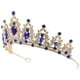 thumbnail image 4 of Tiaras de boda con diamantes de imitación, corona nupcial con diamantes de imitación, corona para mujer y niña, tiara para fiesta, 4 of 7