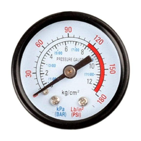 Pressure Gauge Air Compressor Pressure Gauge with Iron Housing Instrument Pressure Measuring Meter for Screw Compressors