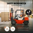 thumbnail image 4 of VEVOR Universal Forklift Seat, Fold Down Tractor Seat with Adjustable Angle Back and Micro Switch, 6.3-13.4 inch Extended Slot Comfortable Forklift Seat for Tractor Loader Excavator, 4 of 9