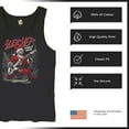 thumbnail image 6 of Sleigher World Tour Tank Top Santa Claus Skeleton Rock and Roll Legend Guitar Band Christmas Tree Xmas Men's Top, 6 of 7