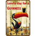 thumbnail image 1 of Placa Metal Vintage Guinness Pintura Hierro Rectangular Artística Pared 30x40cm, 1 of 9