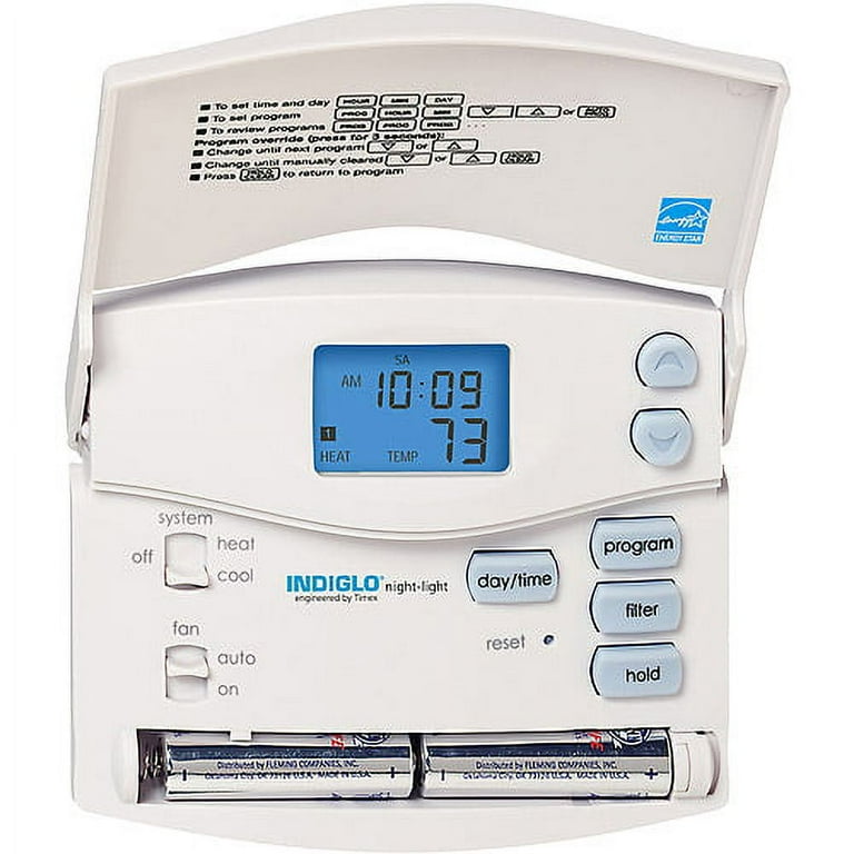 Hunter Set Save Programmable Thermostat Walmart