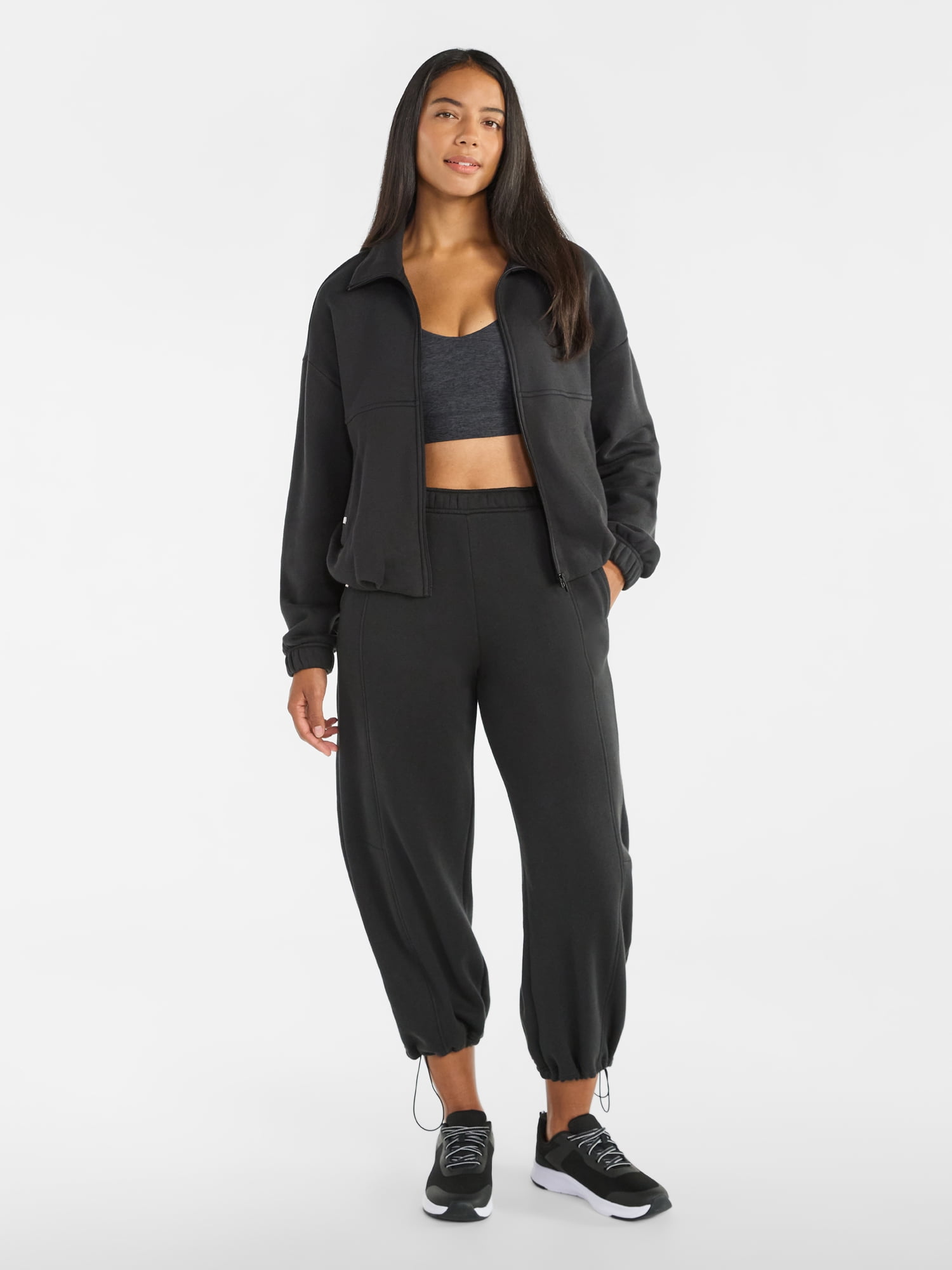 Athletic Works Women's Premium Fleece Active Jacket, Midweight, Sizes XS-4X
