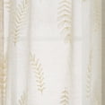 thumbnail image 4 of Better Homes & Gardens Embroidered Botanical Valance & Tier Set, 3-Piece Curtain, Indoor, Papyrus Beige, 60" W x 36" L, Adult, Teen, 4 of 6