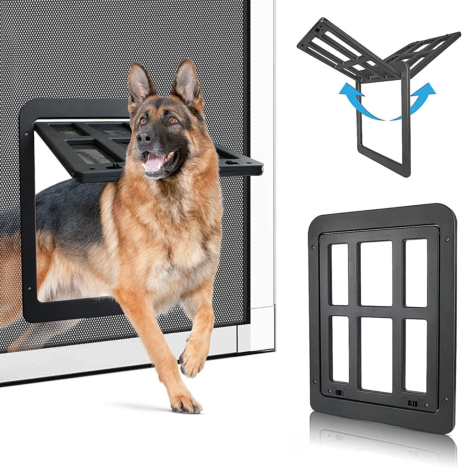 Ofocase Dog Flap, Cat Flap Pet Flap with Closure Cat Flap Fly
