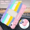 thumbnail image 2 of Allytechgroup for iPad Mini 7 Kids Case, for iPad Mini 6th/7th Generation Cases with Pencil Holder Kickstand Shockproof Protective Back Cover for iPad Mini 6/7 Case 8.3 Inch, Colourfulpink, 2 of 8
