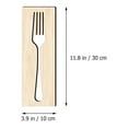 thumbnail image 2 of KAKOWELY Eat Sign Wooden Tableware Wall Decor Light Yellow 1 Set 11.8X3.9X0.2In, 2 of 8