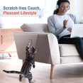 thumbnail image 3 of Lindbes Set Of 4 Furniture Protectors Mat Cat Scratching Post  Sofa Armchair Protector Anti-Claw Furniture Self-Adhesive With Pins Pins 45 * 30Cm / 18 * 12 Inch  Transparent, 3 of 5