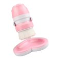 thumbnail image 1 of Pink Double Headed Facial Cleansing Brush for Deep Skin Cleaning and Face Washing Lightweight Easy to Carry ABS Plastic, 1 of 5