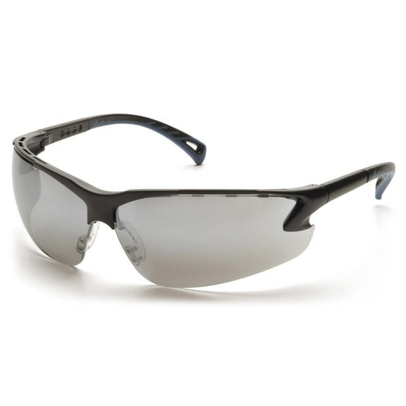 Black Frame/Silver Mirror Lens