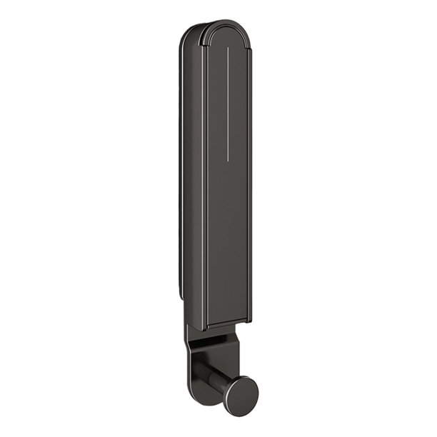 Tendedero plegable para balcón, hogar, con orificio libre, invisible, telescópico, para colgar ropa en interiores, flotante, para ventana, de aleación de aluminio.
