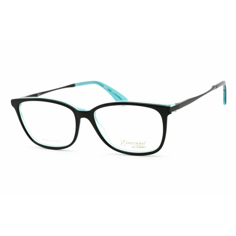 Emozioni 4044 Full Rim Rectangular Black Turquoise Palladium