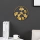 thumbnail image 5 of Hojas de ginkgo doradas, hojas para sala de estar, decoración de pared para colgar en la pared, decoración de pared, colgante de pared creativo sin perforaciones, 5 of 6