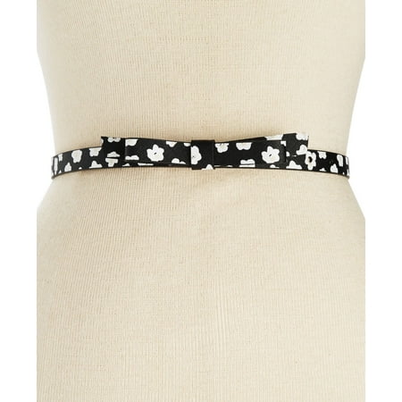 kate spade new york Naive Floral Bow Belt Black M