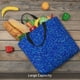 thumbnail image 5 of Easygdp Blue Circles Mosaic Bolsa Tote para Mujer, Bolso de Hombro para Trabajo, Playa, Viajes, Compras y Supermercado, 5 of 7