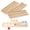 4 Wooden Rummy Racks Only, variant on WAAYEE Rummy Cube Game Set, Classic Family Board Game, 106 Rummy Tiles with 4 Wooden Racks, Portable Carrying Case, 1 Pack