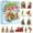 D, variante sur Advent Calendar 2024 Noël Advent Calendar 2024 Noël Advent Calendar Compte à Rebours Boucles d'Oreilles Advent Calendar Boîte Surprise Noël Advent Calendar Cadeau Surprise
