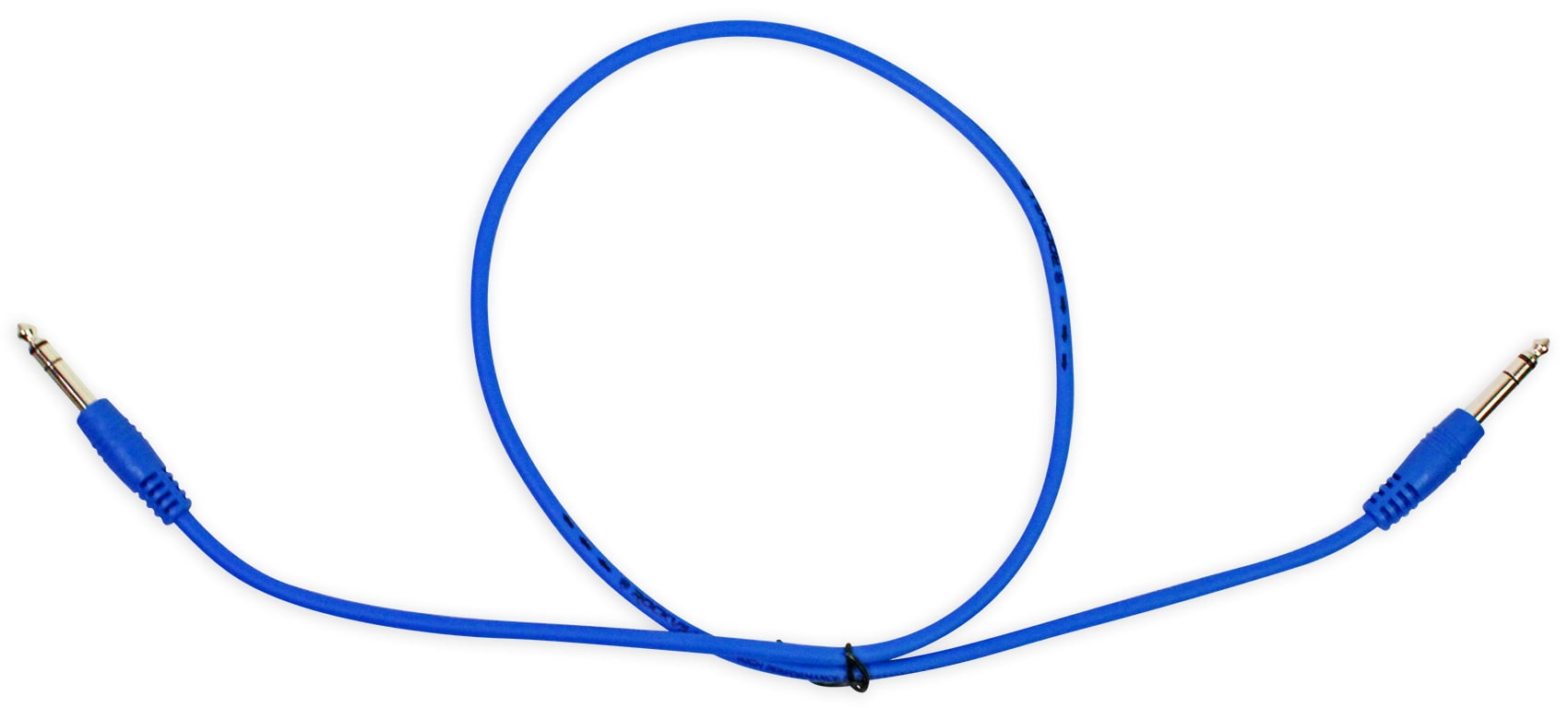 8 Rockville RCTR103BL Blue 3' 1/4'' TRS to 1/4'' TRS Cable 100% Copper