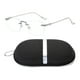 thumbnail image 1 of Gafas para juegos con montura de lentes planas transparentes y antiluz azul Plata, 1 of 9