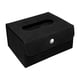 thumbnail image 1 of Estuche para pañuelos faciales, contenedor de pañuelos faciales, organizador plegable, almacenamiento de servilletas de papel. Negro, 1 of 6