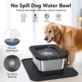 thumbnail image 3 of Cuenco de agua para perros Decflow de acero inoxidable, 10 litros, a prueba de derrames, 3 of 7
