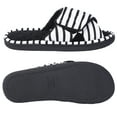 thumbnail image 4 of Women Adjustable Arch Support Slippers, Memory Foam Fuzzy Open Toe Velcro Flat Slides, 4 of 8