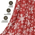 thumbnail image 5 of Touchbetter Christmas Sheer Curtains for Living Room and Bedroom, Snow Red Foil Print Curtains, Holiday Window Drapes Decorations, 52" W x 84" L, Set of 2 Curtain Panels, 5 of 6