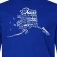 thumbnail image 4 of Inktastic Alaska Word Salad State Outline Long Sleeve Youth T-Shirt, 4 of 5