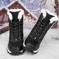 thumbnail image 4 of Lopsie WARMTUNE Men's Hiking Boots Women's Snow Boots Warm Plush Winter Boot Lace Up Casual Outdoor Fashion Comfort, 4 of 7