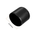 thumbnail image 3 of Uxcell 8pcs Tapones de goma 1 5/16" (34mm) ID Cubierta redonda de vinilo Protector de tornillo Negro, 3 of 5