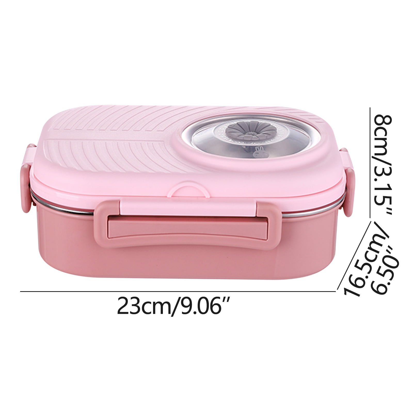 Frogued Thermal Lunch Box Leakproof Temperature Retention Stainless Steel  Portable Stackable Hot Food Soup Container for Picnic (Red,Triple Layer) 