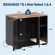 thumbnail image 3 of Gabinete para Caja de Arena Automática – XL – Armario Moderno – Salida y Cable 1.5m – Resistente a Perros – Almacenamiento y Estación de Carga – Oculta Cajas Automáticas – Color negro, 3 of 7