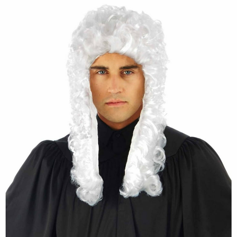 Court Wig Adult White Court Wig Adult White