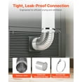 thumbnail image 3 of VEVOR 2 Pack Dryer Vent Elbow, 90 Degree Hose Connector Kit for 4 Inch Duct, Stainless Steel Vent Elbows with 4 Clamps and Aluminum Foil Tape, for HVAC Ducts, Pipes, and Ductworks at Tight Space, 3 of 9