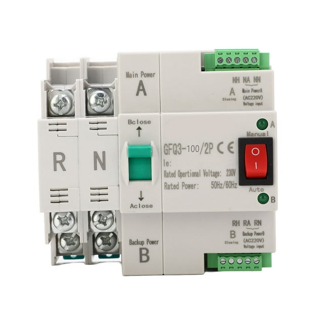 Interruptor de transferencia automática Bling Bling de doble potencia 2P PC CA 230 V 40 A
