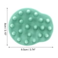 thumbnail image 3 of Unique Bargains 1 Pc Gourds Shape Hair Shampoo Brush for Head Massage 3.74"x3.15"x2.32" Light Green, 3 of 6