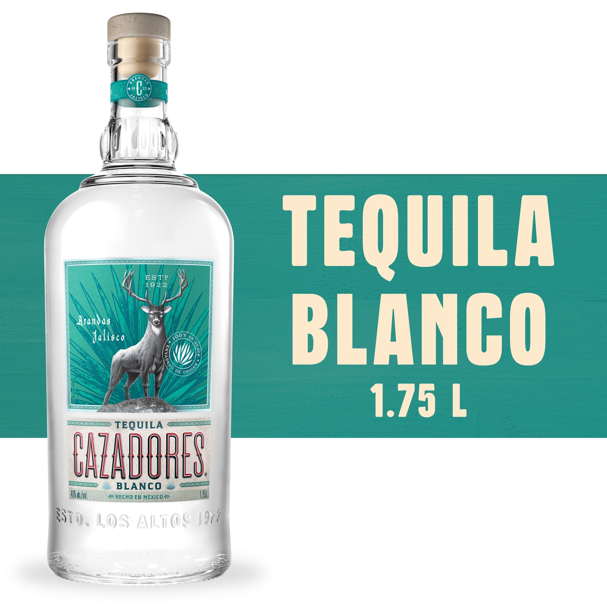 Tequila CAZADORES Blanco - 1.75 L Bottle