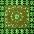 thumbnail image 1 of Ahgly Company Indoor Square Persian Green Traditional Area Rugs, 4' Square, 1 of 1