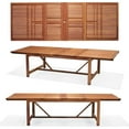 thumbnail image 6 of Urban Elements Beachouse 9-Piece 100% FSC Dark Finish Wood Extendable Patio Dining Set, 6 of 12
