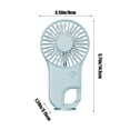 thumbnail image 3 of Mini ventilador de mano recargable USB de bolsillo: ventilador portátil con clip para exteriores con 3 velocidades, ventilador de viaje compacto para senderismo, camping y uso diario., 3 of 6