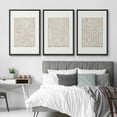 thumbnail image 3 of IDEA4WALL Framed Canvas Print Wall Art Set of 3 Minimalist Linear Design Digital Art Wall Decor Neutral Tones Geometric Illustrations Prints Vintage Minimal Artwork - Black 24"x36"x3, 3 of 5