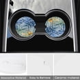thumbnail image 3 of Car Coasters for Cup Holder Absorbent, Car Ceramic Coasters with Finger Notch, Auto Accessories for Men Women Forest Winter Deer 4 Pack Cup Coasters, 3 of 6