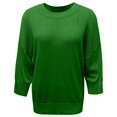 thumbnail image 5 of CAIXIA Lightweight Sweaters For Women Crewneck 3/4 Sleeve Loose Slim Long Sleeve Pullover Tops Thin Basic Clothes Layering Shirts Work Outfits Fall Winter Clothes,Green, 5 of 7