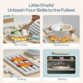 thumbnail image 5 of Robotime Wooden Green and Gold Toy Kitchen Oven Playset with Pizzas Cooking Toy for Toddlers & Boys Girls, 5 of 6